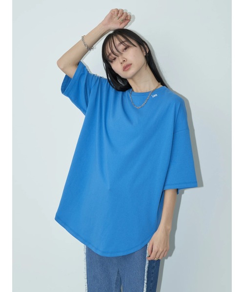 Lee(リー)の「Lee×e.m.a.e ROUNDHEM TEE(Tシャツ/カットソー・レディース・オフホワイト/ブルー/ブラック・FREE)」の6枚目の写真