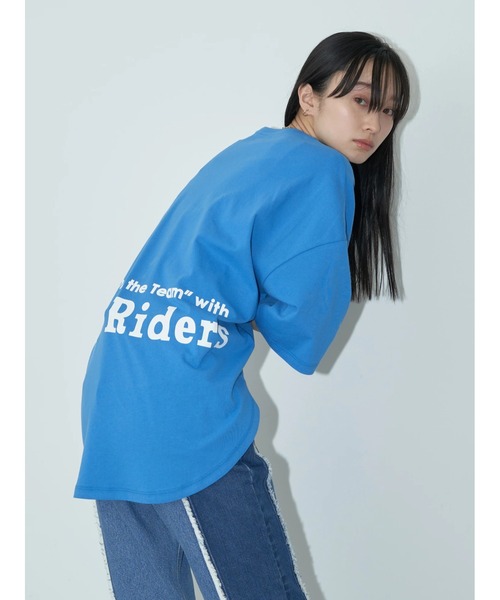 Lee(リー)の「Lee×e.m.a.e ROUNDHEM TEE(Tシャツ/カットソー・レディース・オフホワイト/ブルー/ブラック・FREE)」の14枚目の写真