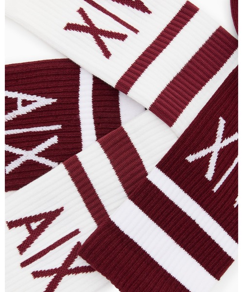 Armani Exchange A/X ロゴ 100％コットン ソックス 2足セット undefined