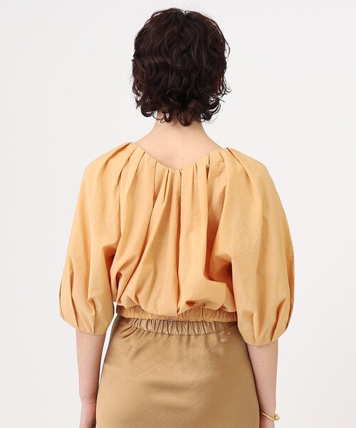 GALLEST（ギャレスト）の「【GISEL6月号掲載】タックギャザーブラウス（シャツ/ブラウス・レディース・ブラック/ホワイト/サンドベージュ/イエロー・38/05）」の8枚目の写真