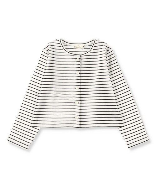 BRANSHES（ブランシェス）の「【調温機能/UVケア】シンプルカーディガン（カーディガン/ボレロ・キッズ・その他/アイボリー/ラベンダー・120/140/90/130/150/160/110/100）」の6枚目の写真