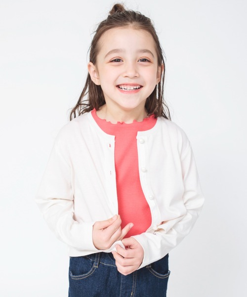 BRANSHES（ブランシェス）の「【調温機能/UVケア】シンプルカーディガン（カーディガン/ボレロ・キッズ・その他/アイボリー/ラベンダー・120/140/90/130/150/160/110/100）」の17枚目の写真