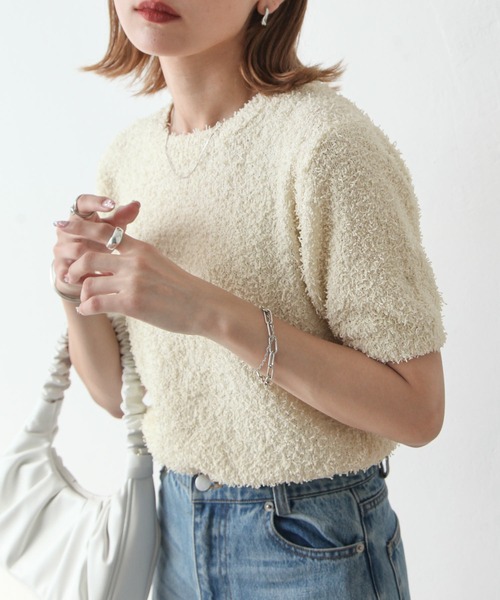 Chillfar(チルファー)の「サマーモールニットトップス(ニット/セーター・レディース・アイボリー/ブルー/モカ/チャコール・FREE)」の19枚目の写真