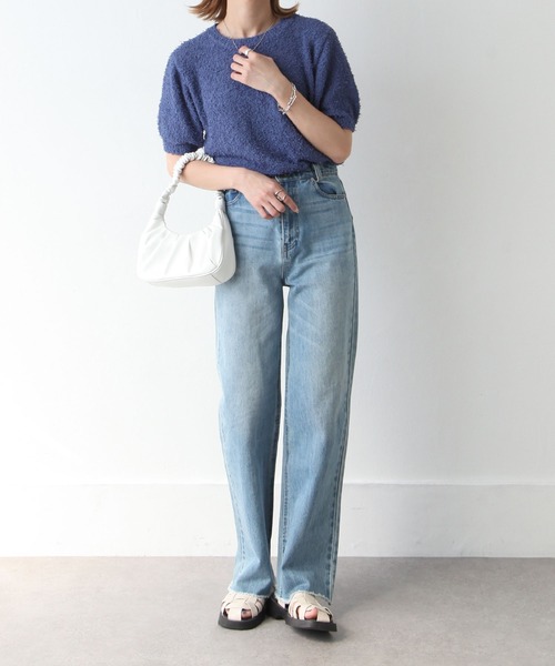 Chillfar(チルファー)の「サマーモールニットトップス(ニット/セーター・レディース・アイボリー/ブルー/モカ/チャコール・FREE)」の12枚目の写真