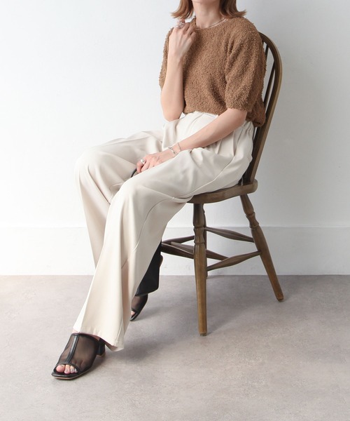 Chillfar(チルファー)の「サマーモールニットトップス(ニット/セーター・レディース・アイボリー/ブルー/モカ/チャコール・FREE)」の6枚目の写真