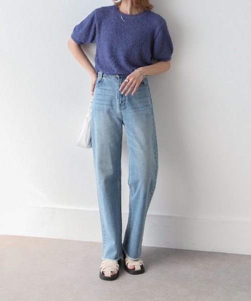 Chillfar(チルファー)の「サマーモールニットトップス(ニット/セーター・レディース・アイボリー/ブルー/モカ/チャコール・FREE)」の13枚目の写真