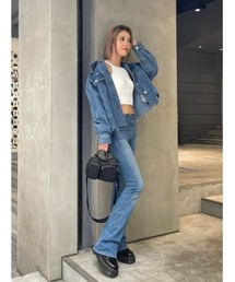 EGOIST エゴイスト　ダメージ　デニムジャケット　Gジャン EGOIST（エゴイスト）の「裾カットオフGジャン（デニム