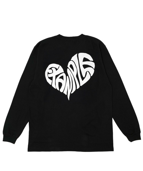 EXAMPLE（エグザンプル）の「《ZOZO LIMITED》EXAMPLE HEART LOGO L/S TEE（Tシャツ/カットソー・メンズ・ホワイト×レッド/ホワイト×ブルー/ホワイト×ブラック/ブラック×ホワイト/ブラック系その他/ブラック×パープル/ブラック×グリーン/ホワイト×イエロー・M/L/XL/XXL）」の22枚目の写真