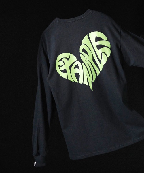 EXAMPLE（エグザンプル）の「《ZOZO LIMITED》EXAMPLE HEART LOGO L/S TEE（Tシャツ/カットソー・メンズ・ホワイト×レッド/ホワイト×ブルー/ホワイト×ブラック/ブラック×ホワイト/ブラック系その他/ブラック×パープル/ブラック×グリーン/ホワイト×イエロー・M/L/XL/XXL）」の20枚目の写真