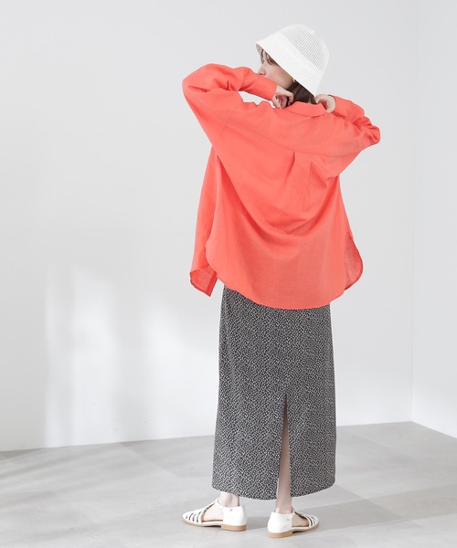 N.(N. Natural Beauty Basic)(エヌエヌナチュラルビューティーベーシック)の「◆小花柄ナロースカート(スカート・レディース・ホワイト系その他/ブラック系その他/ブラウン系その他・MEDIUM)」の9枚目の写真