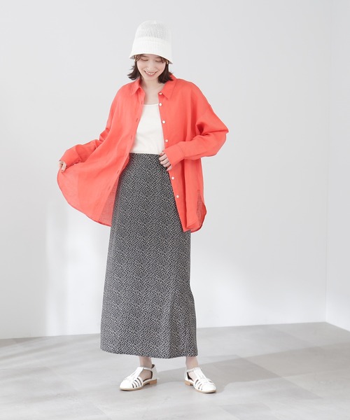 N.(N. Natural Beauty Basic)(エヌエヌナチュラルビューティーベーシック)の「◆小花柄ナロースカート(スカート・レディース・ホワイト系その他/ブラック系その他/ブラウン系その他・MEDIUM)」の11枚目の写真