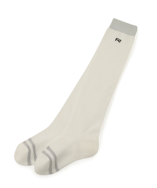 JUN&ROPE'(ジュンアンドロペ)の「【吸水速乾】RIBラメコンビニーハイソックス(ソックス/靴下・レディース・ブラック/グレー/ホワイト・FREE)」の2枚目の写真