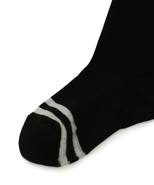 JUN&ROPE'(ジュンアンドロペ)の「【吸水速乾】RIBラメコンビニーハイソックス(ソックス/靴下・レディース・ブラック/グレー/ホワイト・FREE)」の4枚目の写真