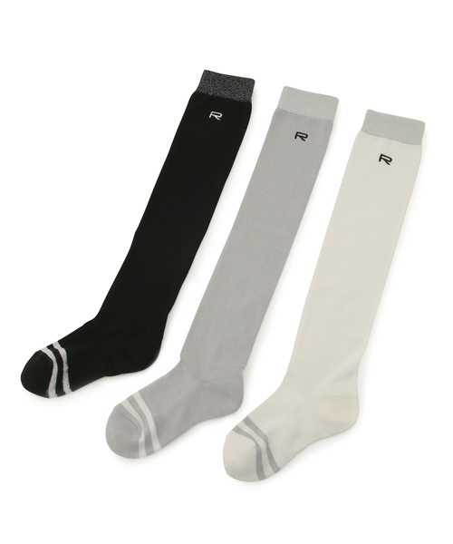 JUN&ROPE'(ジュンアンドロペ)の「【吸水速乾】RIBラメコンビニーハイソックス(ソックス/靴下・レディース・ブラック/グレー/ホワイト・FREE)」の10枚目の写真