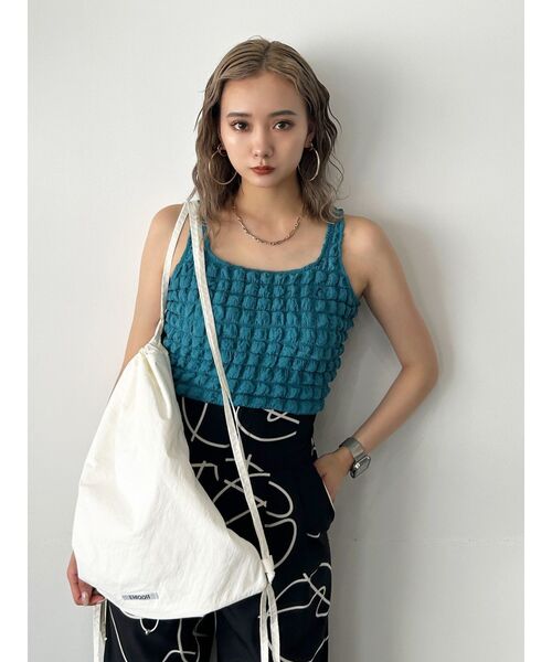 EMODA(エモダ)の「ドローストリングバックパック(バックパック/リュック・レディース・グレー/ホワイト/ブラック・FREE)」の16枚目の写真