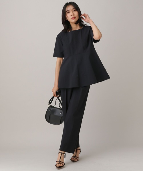 BARNYARDSTORM（バンヤードストーム）の「BARNYARDSTORM / 【撥水・接触冷感】セミワイド撥水パンツ（その他パンツ・レディース・ブルー/ブラック/グレイッシュベージュ・00/0/1/2）」の13枚目の写真