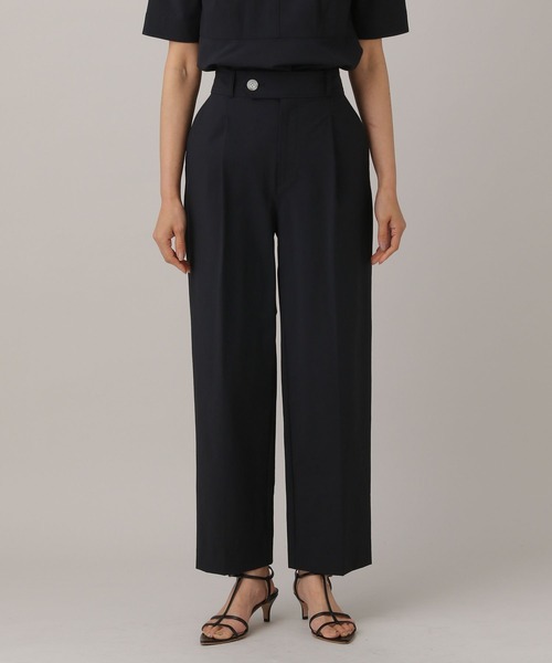 BARNYARDSTORM（バンヤードストーム）の「BARNYARDSTORM / 【撥水・接触冷感】セミワイド撥水パンツ（その他パンツ・レディース・ブルー/ブラック/グレイッシュベージュ・00/0/1/2）」の4枚目の写真