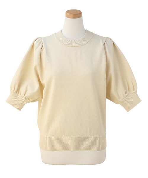 MIELI INVARIANT（ミエリインヴァリアント）の「Puff Knit Pullover（ニット/セーター・レディース・ブラック/アイボリー・FREE）」の19枚目の写真