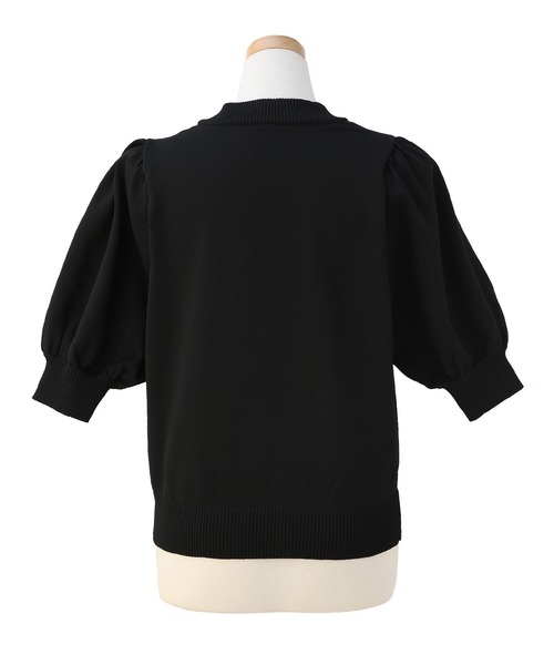 MIELI INVARIANT（ミエリインヴァリアント）の「Puff Knit Pullover（ニット/セーター・レディース・ブラック/アイボリー・FREE）」の17枚目の写真