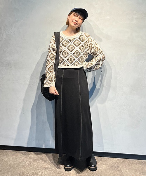 CREDONA(クレドナ)の「パデットショルダーBag(ショルダーバッグ・レディース・ブラック/アイボリー・FREE)」の4枚目の写真