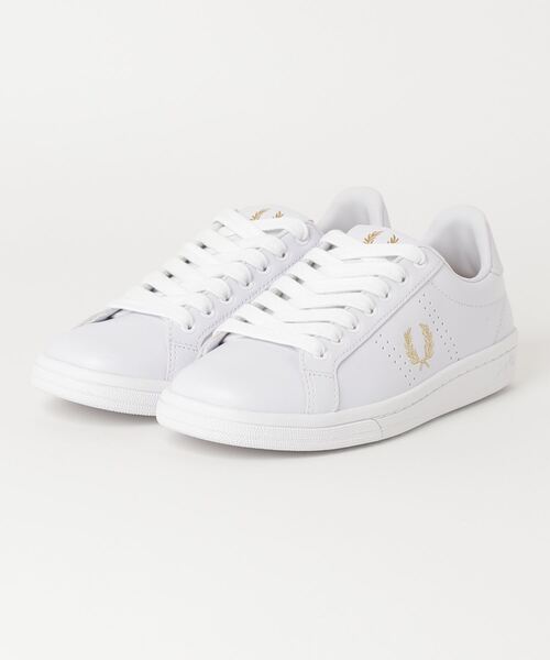 FRED PERRY(フレッドペリー)の「FRED PERRY フレッドペリー B721 LEATHER B721レザー B4321 134_WHITE(スニーカー・メンズ・ホワイト・42/43/38/45/41/37/39)」の1枚目の写真
