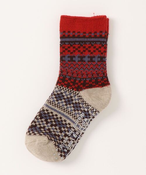 BREEZE（ブリーズ）の「/ノルディックソックス（ソックス/靴下・キッズ・レッド/グリーン・24/15 /21/18）」の2枚目の写真