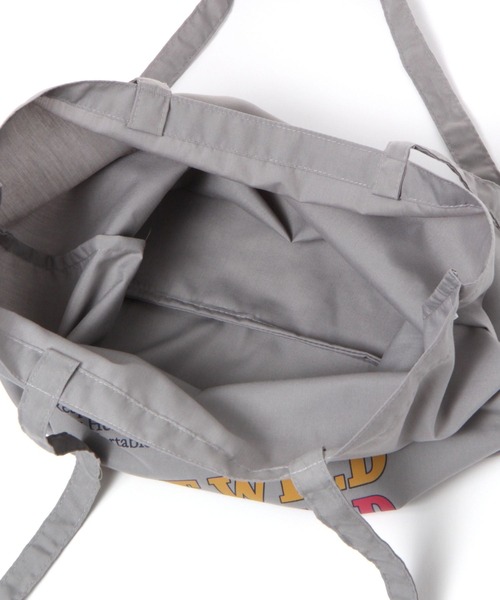 BAYFLOW（ベイフロー）の「[肩紐長めで肩掛けしやすい]BF TYPOトート（トートバッグ・レディース・パープル/ピンク/イエロー/ブルー/グリーン/グレー/スカイブルー/チャコール/サックスブルー・0）」の17枚目の写真