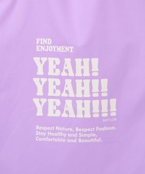 BAYFLOW（ベイフロー）の「[肩紐長めで肩掛けしやすい]BF TYPOトート（トートバッグ・レディース・パープル/ピンク/イエロー/ブルー/グリーン/グレー/スカイブルー/チャコール/サックスブルー・0）」の22枚目の写真