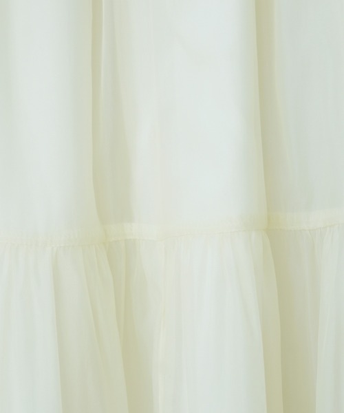IAMUSE（アイアミューズ）の「シアーレイヤードティアードスカート S0998【IAMUSE】（スカート・レディース・ブラック/グレイッシュベージュ/アイボリー・FREE）」の5枚目の写真