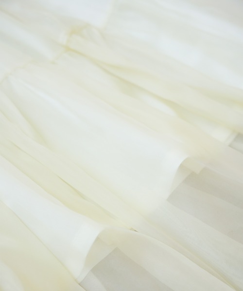 IAMUSE（アイアミューズ）の「シアーレイヤードティアードスカート S0998【IAMUSE】（スカート・レディース・ブラック/グレイッシュベージュ/アイボリー・FREE）」の4枚目の写真