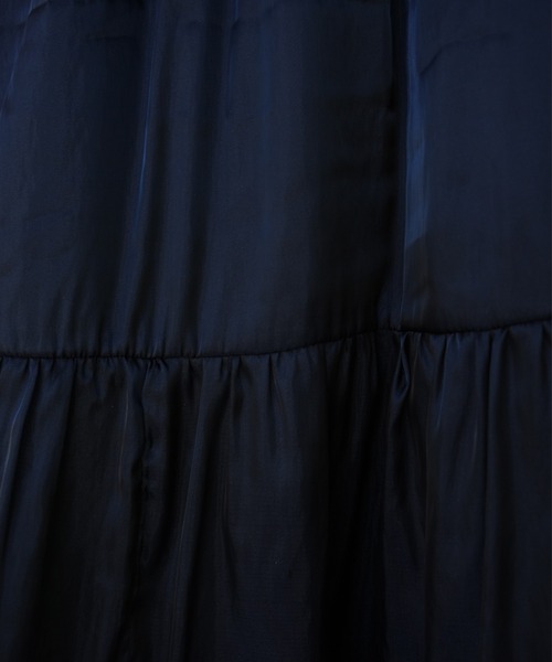 IAMUSE（アイアミューズ）の「シアーレイヤードティアードスカート S0998【IAMUSE】（スカート・レディース・ブラック/グレイッシュベージュ/アイボリー・FREE）」の6枚目の写真