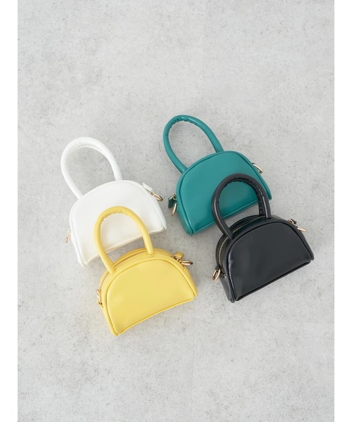 earth music&ecology（アースミュージックアンドエコロジー）の「miniminiボストンバッグ（エコバッグ/サブバッグ・レディース・ブラック/ブルーグリーン/イエロー/オフホワイト・FREE）」の8枚目の写真