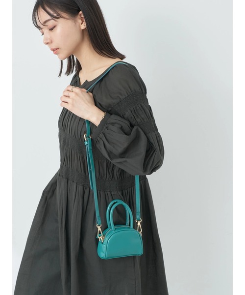 earth music&ecology（アースミュージックアンドエコロジー）の「miniminiボストンバッグ（エコバッグ/サブバッグ・レディース・ブラック/ブルーグリーン/イエロー/オフホワイト・FREE）」の7枚目の写真