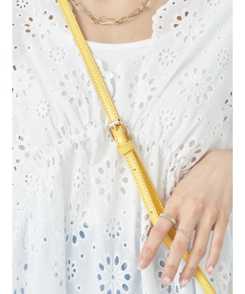 earth music&ecology（アースミュージックアンドエコロジー）の「miniminiボストンバッグ（エコバッグ/サブバッグ・レディース・ブラック/ブルーグリーン/イエロー/オフホワイト・FREE）」の19枚目の写真