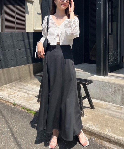 one after another NICE CLAUP（ワンアフターアナザーナイスクラップ）の「メッシュカーディガン（カーディガン/ボレロ・レディース・オフホワイト/アイボリー・FREE）」の15枚目の写真