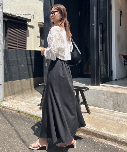 one after another NICE CLAUP（ワンアフターアナザーナイスクラップ）の「メッシュカーディガン（カーディガン/ボレロ・レディース・オフホワイト/アイボリー・FREE）」の16枚目の写真