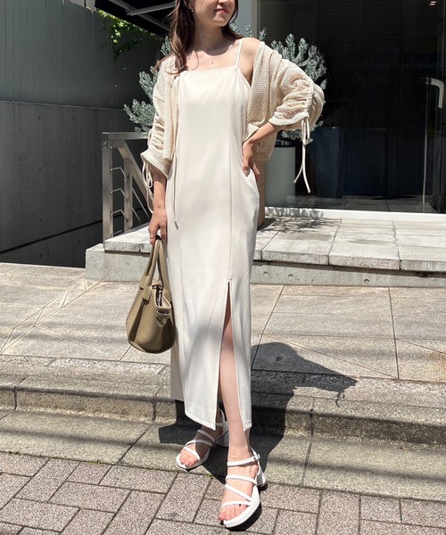 one after another NICE CLAUP（ワンアフターアナザーナイスクラップ）の「メッシュカーディガン（カーディガン/ボレロ・レディース・オフホワイト/アイボリー・FREE）」の17枚目の写真