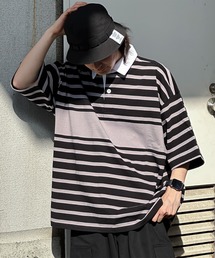 ビッグシルエットボーダーラガーシャツ