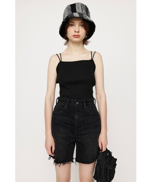 SLY(スライ)の「RIB STRAP CAMI リブ ストラップ キャミ(キャミソール・レディース・ブラック/オレンジ/マルチ/アイボリー/ダークグリーン・FREE)」の11枚目の写真