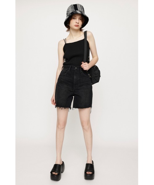 SLY(スライ)の「RIB STRAP CAMI リブ ストラップ キャミ(キャミソール・レディース・ブラック/オレンジ/マルチ/アイボリー/ダークグリーン・FREE)」の12枚目の写真