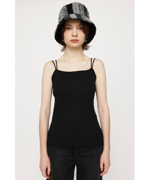 SLY(スライ)の「RIB STRAP CAMI リブ ストラップ キャミ(キャミソール・レディース・ブラック/オレンジ/マルチ/アイボリー/ダークグリーン・FREE)」の13枚目の写真