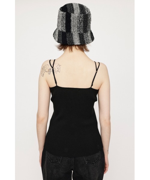 SLY(スライ)の「RIB STRAP CAMI リブ ストラップ キャミ(キャミソール・レディース・ブラック/オレンジ/マルチ/アイボリー/ダークグリーン・FREE)」の15枚目の写真