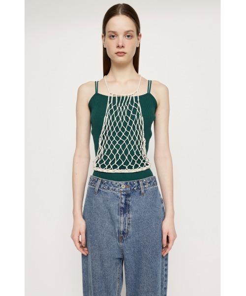 SLY(スライ)の「RIB STRAP CAMI リブ ストラップ キャミ(キャミソール・レディース・ブラック/オレンジ/マルチ/アイボリー/ダークグリーン・FREE)」の16枚目の写真