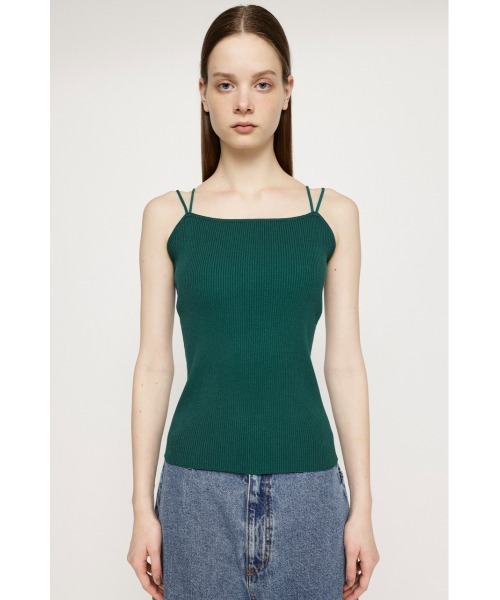 SLY(スライ)の「RIB STRAP CAMI リブ ストラップ キャミ(キャミソール・レディース・ブラック/オレンジ/マルチ/アイボリー/ダークグリーン・FREE)」の18枚目の写真