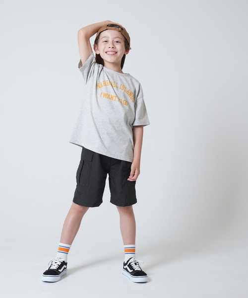 coca（coca）（コカ）の「キッズ　ワッシャーナイロンショートカーゴパンツ（カーゴパンツ・キッズ・マスタード/ブラック/ライトグリーン・110/120/130/140）」の7枚目の写真