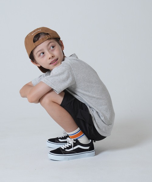 coca（coca）（コカ）の「キッズ　ワッシャーナイロンショートカーゴパンツ（カーゴパンツ・キッズ・マスタード/ブラック/ライトグリーン・110/120/130/140）」の4枚目の写真