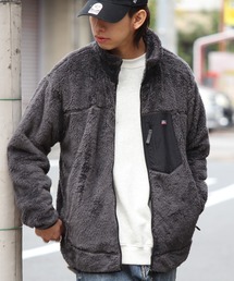 Dickiesボア襟付きネイビ-ジャケット Dickies 長袖ネルシャツ 大きいサイズ メンズ 裏ボア チェック