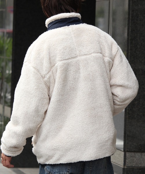 Dickies（ディッキーズ）の「【GENUINE DICKIES/ジェニュインディッキーズ】シャギーボア スタンド ジップブルゾン（ブルゾン・メンズ・アイボリー/オリーブ/ベージュ/チャコール/ブラック/カーキ・M/L/XL）」の22枚目の写真