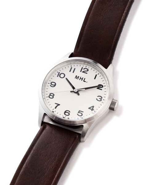 MHL.（エムエイチエル）の「LEATHER STRAP WATCH（アナログ腕時計・レディース・ブラック/ブラウン・FREE）」の6枚目の写真