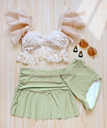 OSYAREVO | ドッキングレース フリル ビキニ セットアップ 水着(水着)